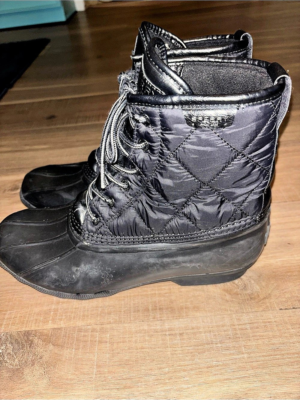 Sperry Renegade Quilted Black Duck Boots US 10.5 - Picture 5 of 8